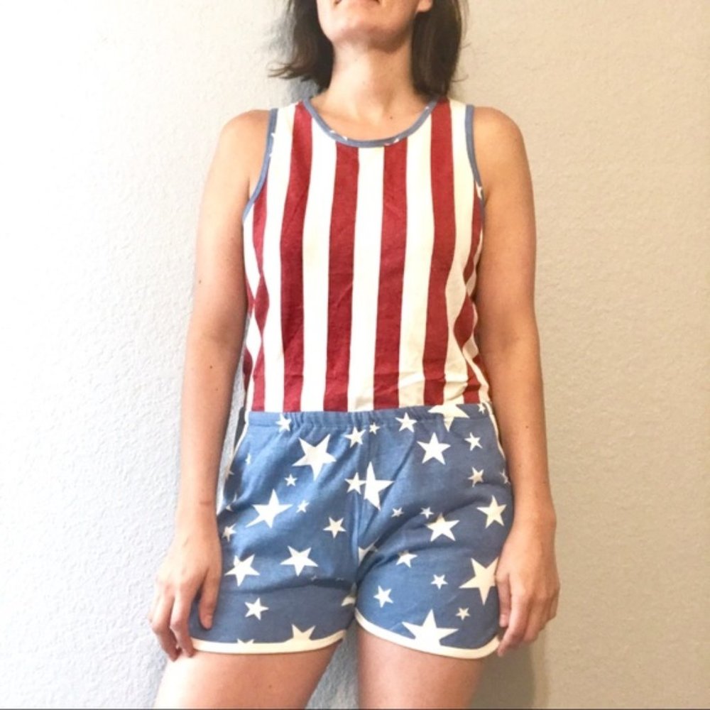 NWT Junk Food Stars & Stripes Romper